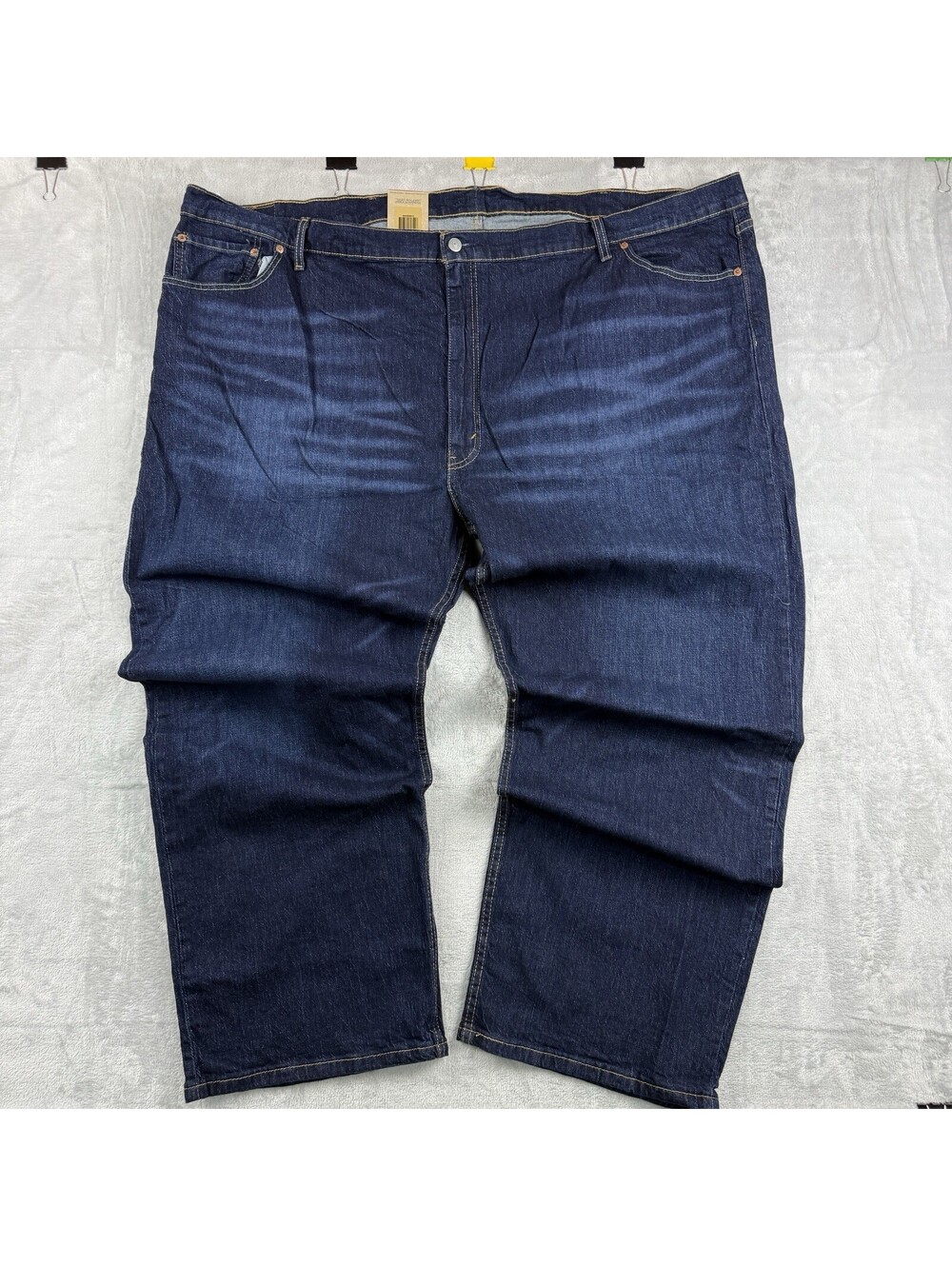 NWT Levi’s 505 Regular Men 56x30 Big & Tall Stretch Dark Wash Denim Jeans Retro